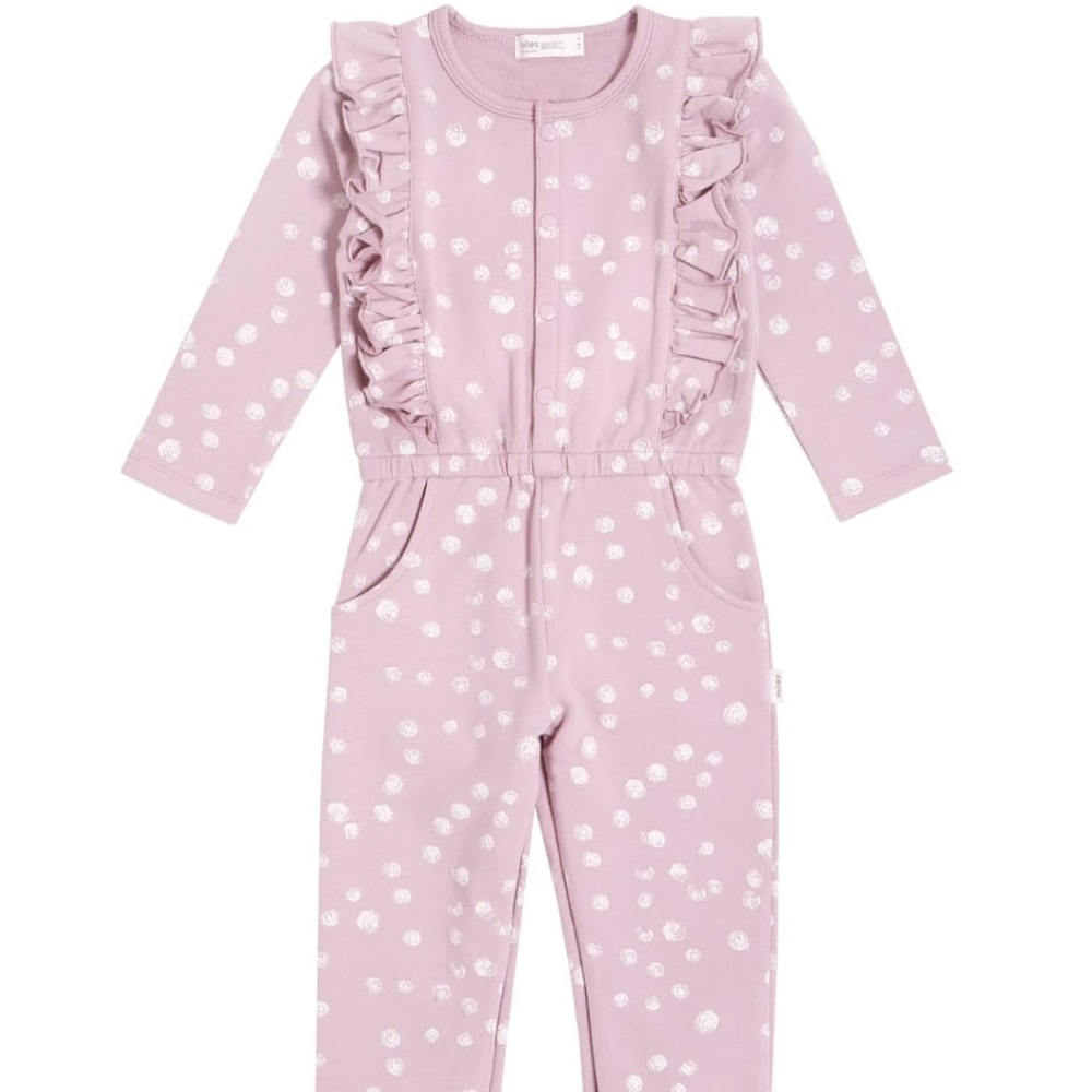 Baby girl warm playsuit / jumpsuit / romper